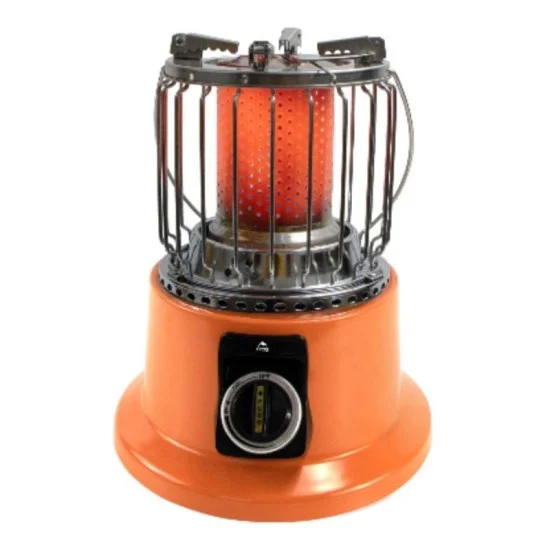 Orca 4000W Gas Heater, Stainless Steel - Orange